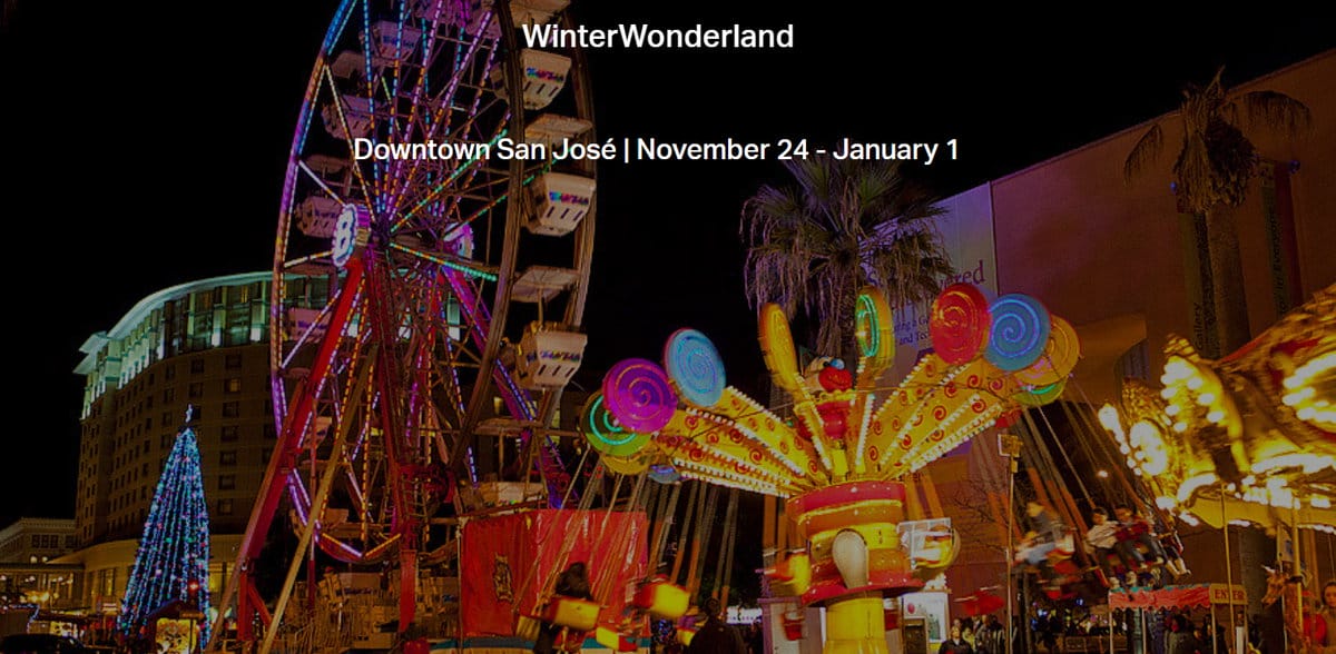2023 Free Rides at Winter Wonderland | Downtown San Jose